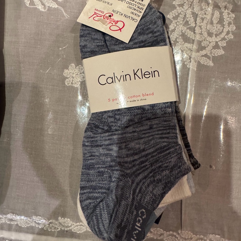 NWT FIVE PAIRS OF Calvin Klein WOMEN’S Socks - Picture 2 of 4